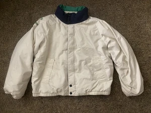 Vintage Y2K Nautica Challenge White J-Class Down Puffer Jacket Men’s Size XL  - Picture 1 of 19