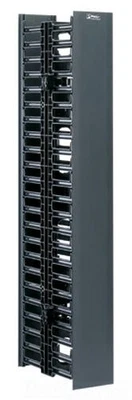 Administrador de cables vertical Panduit Netrunner - Panel de administración de cables para rack - Negro - Foto 1 de 2