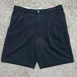 Tommy Bahama Men's Silk Pleated Shorts Black Size 32 - Picture 1 of 10