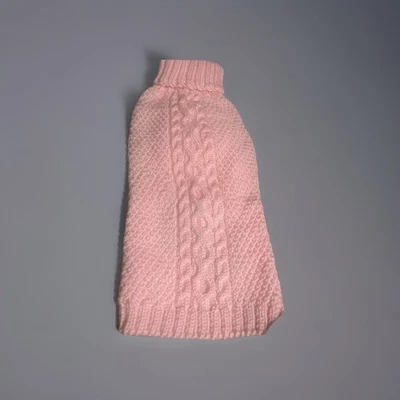 Dog Dallas Dog Sweater Turtleneck Pink 16 - Image 1 of 4