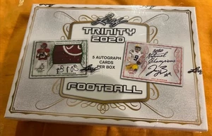 2020 Leaf Trinity Football Factory Sealed Hobby Box - 5 Autograph Cards/Box - Picture 1 of 5