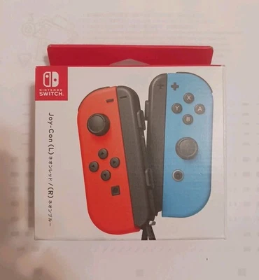 Nintendo Switch Joy-Con Pair Neon Red and Neon Blue Sealed Brand New - Image 1 of 4