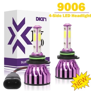 2x 9006 HB4 1100W 132000LM 4-Sided LED Headlight Kit Hi or Low Bulb Fog Light US - Picture 1 of 12