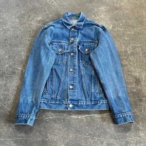 John Galt Denim Jean Trucker Jacket Women's S Blue Oversized Retro Type 3 - Picture 1 of 8