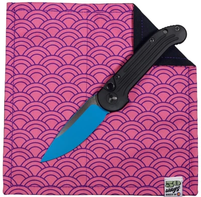 Gancho de bolsillo de 50 vías para llevar todos los días equipo EDC rosa púrpura caramelo Seigaiha Foto 1 de 3