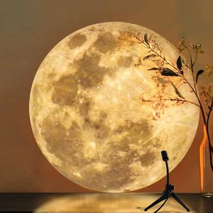 Moon Lamp Projector Night Light, 360° Rotatable Moon Lamp USB Powered Lightin... - Picture 1 of 7