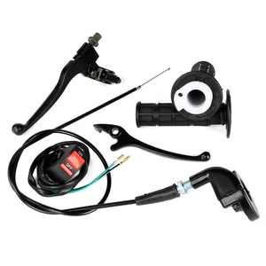 Conjunto de interruptor de palanca de freno de embrague de cable de agarre de acelerador Pit Bike de 7/8" - Imagen 1 de 6