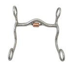 AJ Tack S Shank Low Port Roller Grazing Bit