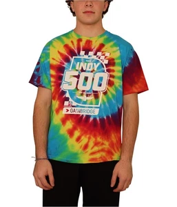 Indy 500 T-Shirt Uomo Grafica Tie-Dye, Multicolore, Medium - Foto 1 di 4