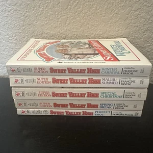 Lot Of 5 Vintage Sweet Valley High Books Francine Pascal 1980’s Malibu Summer - Bild 1 von 12