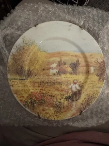 1855 Email de Limoges - Farm Plate - With Hanger - Picture 1 of 2