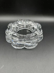 Daum France Signed Crystal Candle Holder Piece 5.5” (LS) - Picture 1 of 13