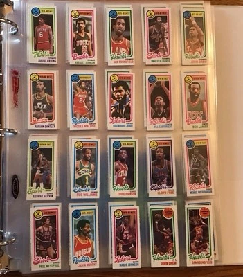 Juego completo de baloncesto Topps 1980-81 separado incl. Carteles de equipo Bird Magic RC Foto 1 de 4