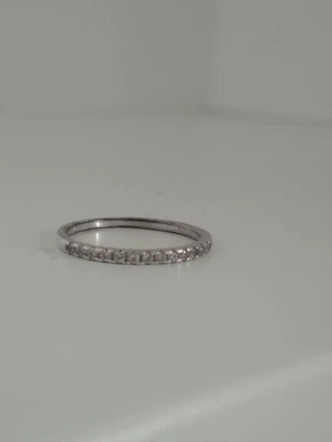 Half Eternity Ring CZ Size M.5 - Image 1 of 4