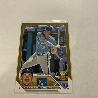 VINNIE PASQUANTINO 2023 Topps RC Gold #302 /2023  KC ROYALS - Image 1 of 2