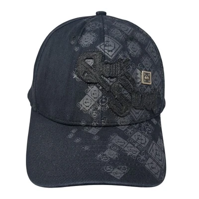 Sombrero ajustado Quiksilver azul talla única bordado elástico orificios de ventilación Foto 1 de 4