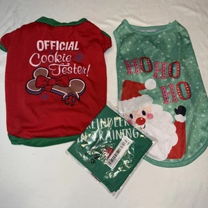 Pet 3pc Christmas Bundle Size L Size Chart In Photos - Picture 1 of 11