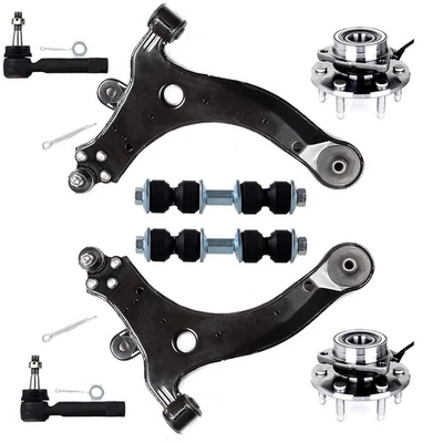 8x Control Arm Front Wheel Bearing Tie rod Kit For 1997-1999 Pontiac Trans Sport Foto 1 de 4