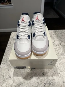 Size 12.5 - Nike SB x Air Jordan 4 Retro SP Navy - Picture 1 of 6