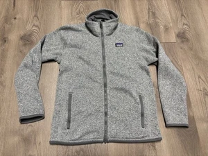 Patagonia Kids Better Sweater Fleece Jacket, Full Zip, Gray, Large/12 - Picture 1 of 7