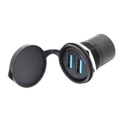 Adaptador de conector de montaje en panel USB 3.0 doble, USB hembra a hembra a través del módulo... Foto 1 de 4