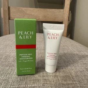Crema hidratante reafirmante Peach & Lily Peptide Pro tamaño de muestra 0,16 oz/5 ml nueva en caja - Imagen 1 de 2