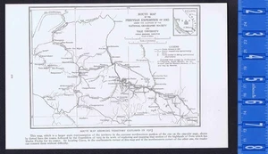 Streckenkarte, 1915 Peruvian Expedition, Yale & Nat Geographic - 1916 Illustration - Bild 1 von 1