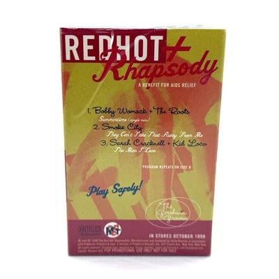 Red Hot + Rhapsody Cassette Sampler 1998 Bobby Womack Roots Smoke City Promo - Image 1 of 2