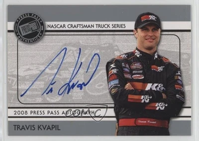 2008 Press Pass Auto Silver Travis Kvapil Auto - Image 1 of 2