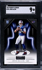 2018 Panini Playbook #124 Rookie Josh Allen (RC) - SGC 9 - Foto 1 di 2