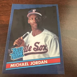 1986 Michael Jordan Rated Rookie Baseball Fun City Cards Promo Card Glossy Front - Picture 1 of 20