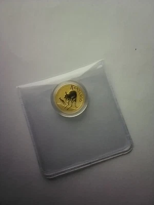 Australien 15 $ 2022 Känguru 1/10 Oz Gold 9999Goldmünze - Bild 1 von 2