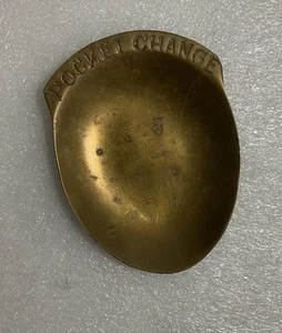 Vintage Brass Pocket Change Dish - BRASS - Picture 1 of 2