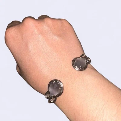 Brazalete Kendra Scott Andy Piedras Púrpura Plateado Brazalete Ajustable Foto 1 de 3