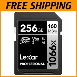 Professional 256GB SDXC Card with 160MB/s Speed - Ideal for 4K UHD Recording - Picture 1 of 9