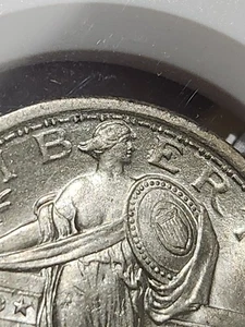 1917 P STANDING LIBERTY TYPE 1 QUARTER--CRISPY NGC AU58 FH + SHARP FULL HEAD - Picture 1 of 4
