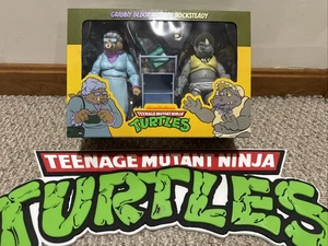 NECA Teenage Mutant Ninja Turtle Granny Bebop Baby Rocksteady TMNT 2 Pack  - Picture 1 of 7