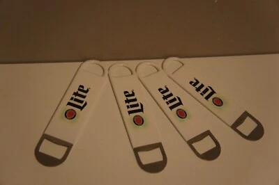 4 Miller Lite Logo Beer Bottle Bartender Speed Bar Opener Rubber Grip Tools - Image 1 of 4