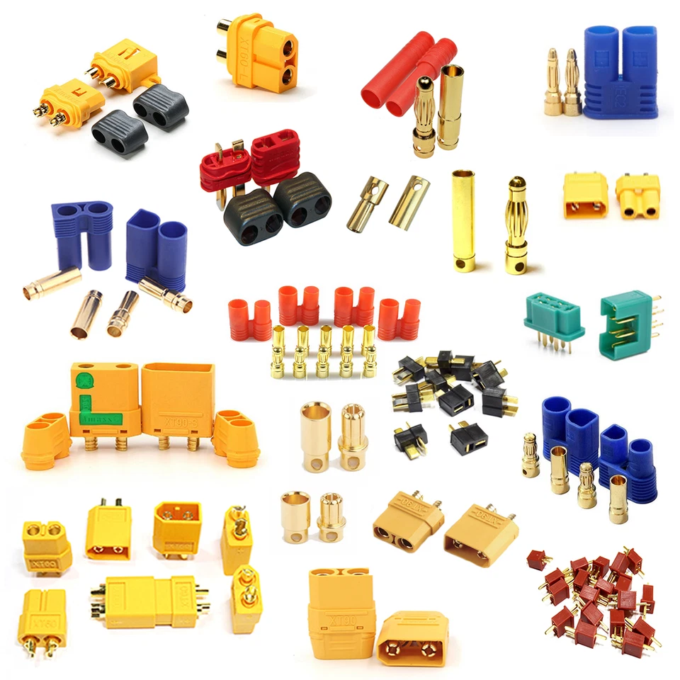 Goldstecker XT30 XT60 XT60U XT60L XT90 XT90S EC2 EC3 EC5 EC8 T-Dean MPX HXT QS8 - Bild 1 von 4
