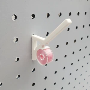 20pk, Thread & Bobbin 1/4" Pegboard Accessory, Sewing Thread Storage Hooks - Picture 1 of 11