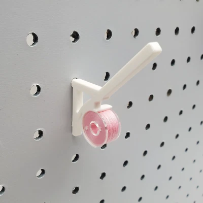 100pk, Thread & Bobbin 1/4" Pegboard Hook, Sewing Spool Organization, Craft Room - Image 1 of 4