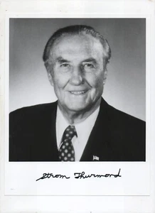 SIGNED photo South Carolina Senator Strom Thurmond, served 48 years in US Senate - Picture 1 of 2