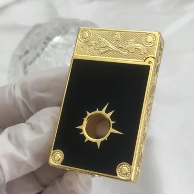 For Memorial S.T Dupont Lighter PING Sound Gas Refillable Brushed&Adapter UC-A43 - Immagine 1 di 4