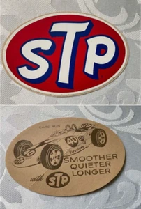 STP - Original Vintage 1960er Rennaufkleber/Aufkleber - Bild 1 von 3