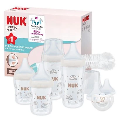 NUK Perfect Match Startset + Sauger – Regenbogen-Design, BPA-frei - Bild 1 von 4