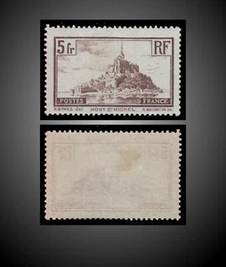 1930 FRANCE MONT SAINT-MICHEL 5F. - BROWN TOURISM LH SC.249 Y.260I MI.240 SG.473 - Picture 1 of 1