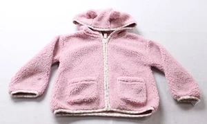 Carter's Baby Girl's Zip-Up Sherpa Hooded Jacket BL1 Mauve Size 24 Months NWT - Picture 1 of 3