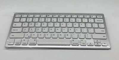 Anker Ultra Slim Bluetooth Compact Lightweight Keyboard Silver/White - Image 1 of 4