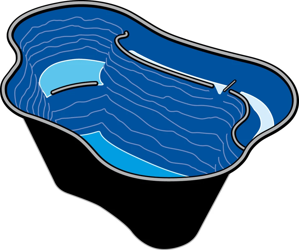 Ubbink Fertigteich Calmus SII Teichschale komplett Schwarz 220 Liter - Bild 1 von 1