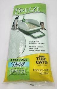 Tidy Cats Breeze Einweg Katzen Pads Nachfüllpack 1 Packung mit 4 Pads - Bild 1 von 2